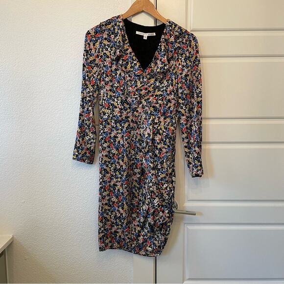 Veronica Beard Minna Floral Silk Dress - Picture 4 of 7